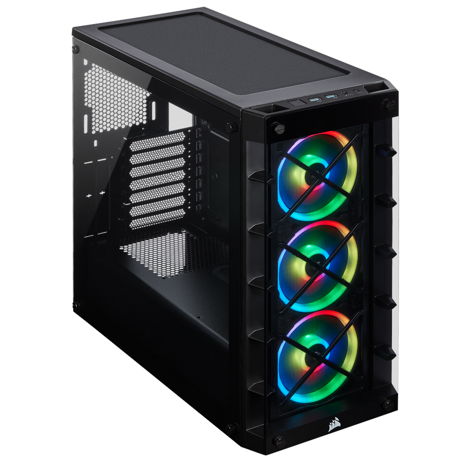 Kabinet - Corsair iCUE 465X RGB - Black - Kabinet - Miditower - Sort - CC-9011188-WW
