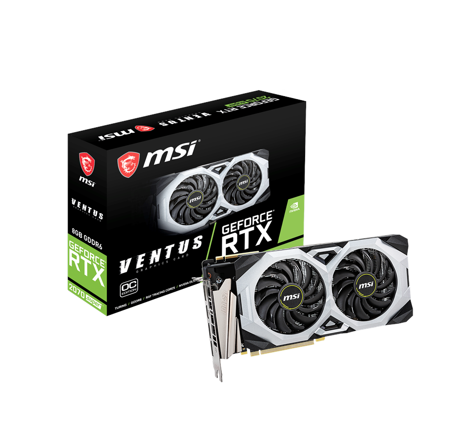 Grafikkort - MSI GeForce RTX 2070 SUPER VENTUS OC - 8GB GDDR6 RAM - Grafikkort - RTX 2070 SUPER VENTUS OC