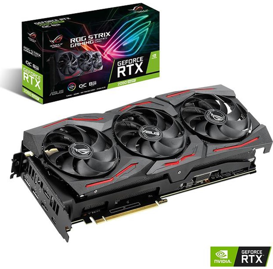 Grafikkort - ASUS GeForce RTX 2080 SUPER OC - 8GB GDDR6 RAM - Grafikkort - 90YV0DH0-M0NM00