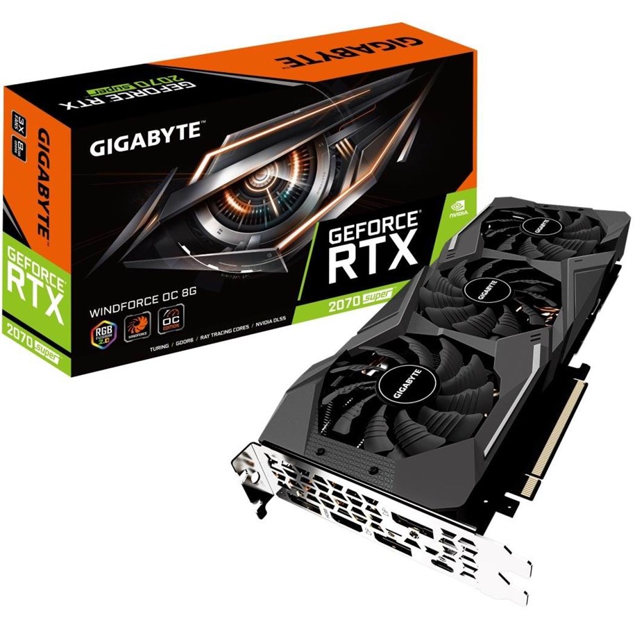 Grafikkort - GIGABYTE GeForce RTX 2070 SUPER WindForce OC - 8GB GDDR6 RAM - Grafikkort - GV-N207SWF3OC-8GC