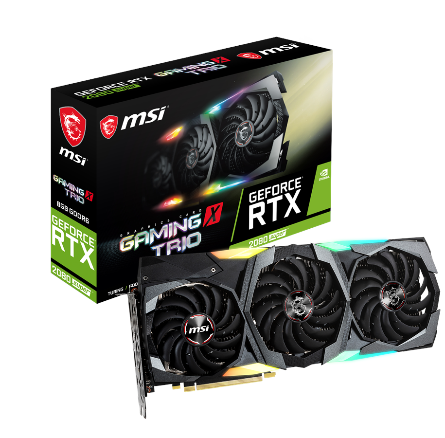 Grafikkort - MSI GeForce RTX 2080 SUPER GAMING X TRIO - 8GB GDDR6 RAM - Grafikkort - RTX 2080 SUPER GAMING X TRIO