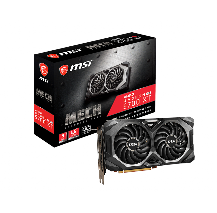 Grafikkort - MSI Radeon RX 5700 XT MECH OC - 8GB GDDR6 RAM - Grafikkort - RX 5700 XT MECH OC