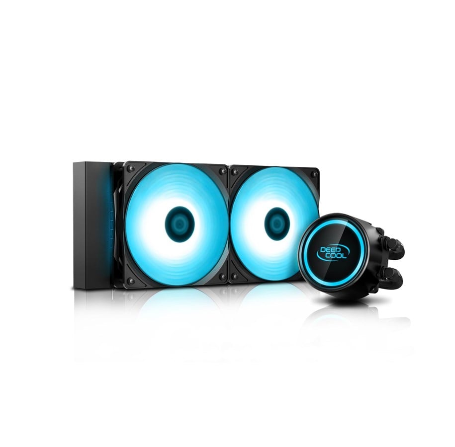 CPU Køler - DeepCool GAMMAXX L240 V2 RGB - CPU Vandkøling - Max 30 dBA - DP-H12RF-GL240V2