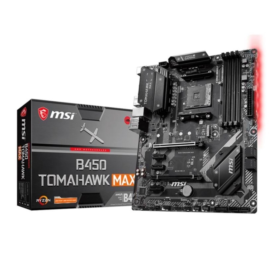 Bundkort - MSI B450 TOMAHAWK MAX Bundkort - AMD B450 - AMD AM4 socket - DDR4 RAM - ATX - B450 TOMAHAWK MAX