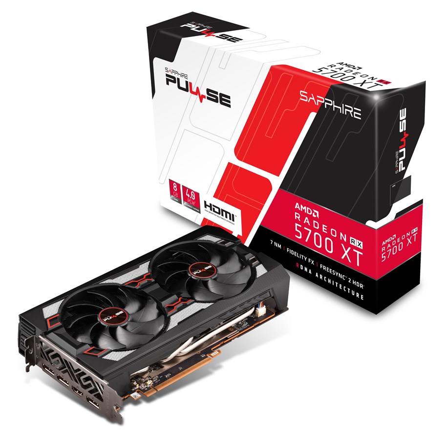Grafikkort - Sapphire Radeon RX 5700 XT Pulse OC - 8GB GDDR6 RAM - Grafikkort - 11293-01-20G