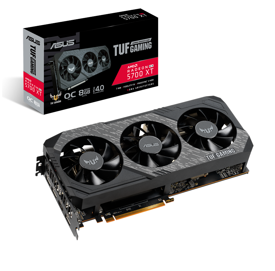 Grafikkort - ASUS Radeon RX 5700 XT OC - 8GB GDDR6 RAM - Grafikkort - 90YV0DA0-M0NA00