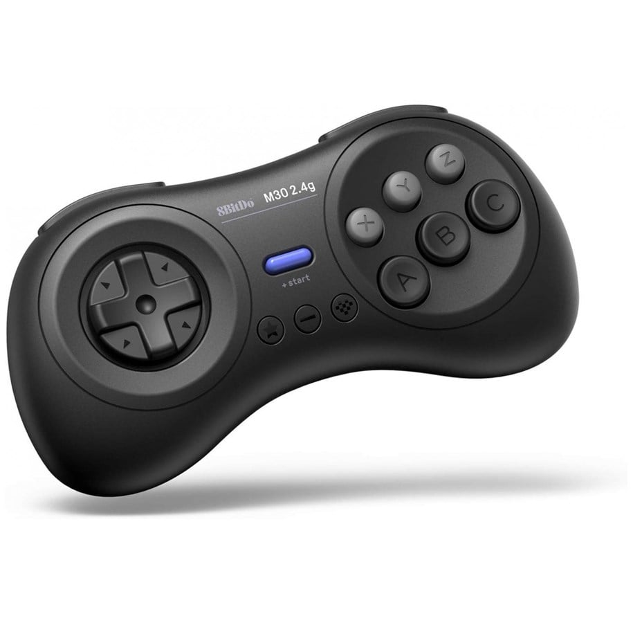 Spil tilbehør - 8BitDo M30 2.4G Mega Drive Black - Wireless Controller - Sega Mega Drive - 6922621500834