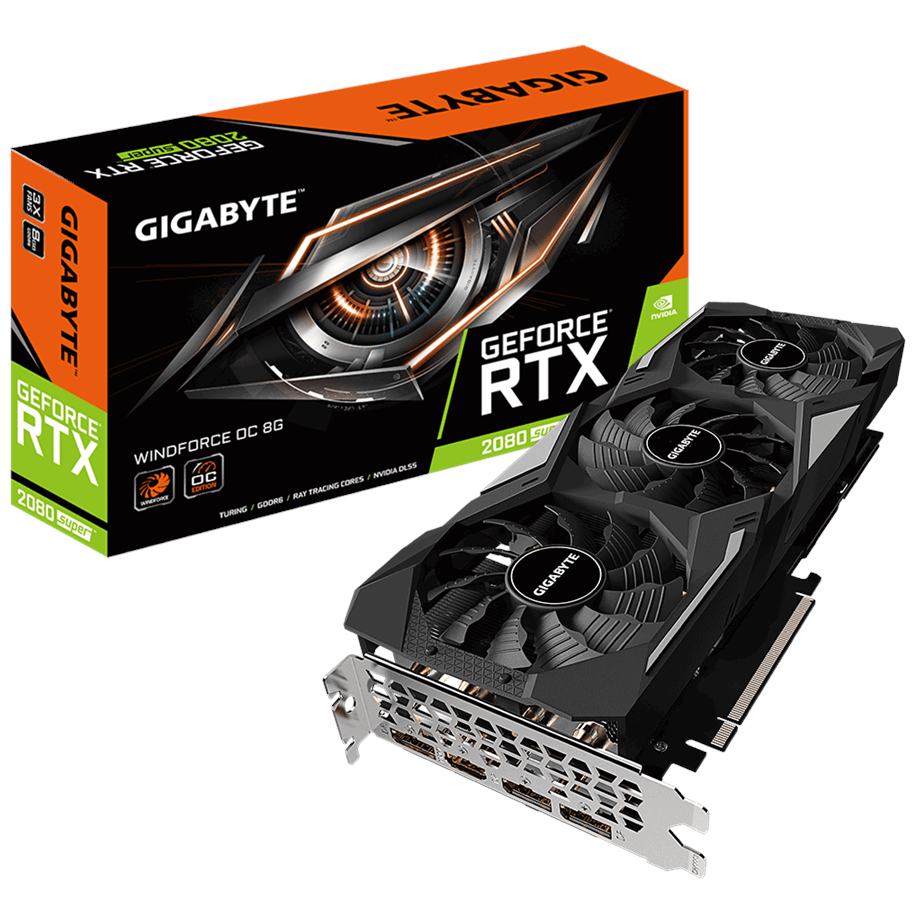 Grafikkort - GIGABYTE GeForce RTX 2080 SUPER OC - 8GB GDDR6 RAM - Grafikkort - GV-N208SWF3OC-8GD