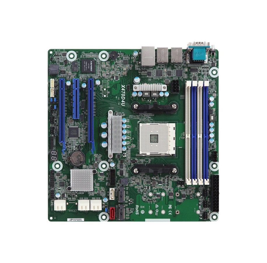 Bundkort - ASRock Rack X470D4U Bundkort - AMD X470 - AMD AM4 - DDR4 RAM - Micro-ATX - X470D4U