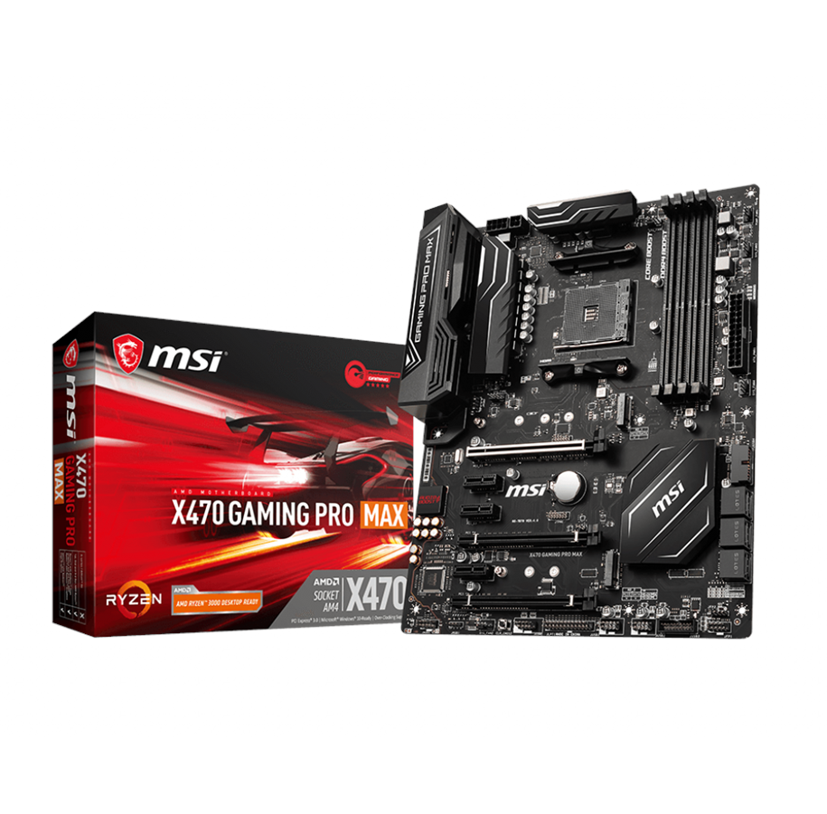 Bundkort - MSI X470 GAMING PRO MAX Bundkort - AMD X470 - AMD AM4 - DDR4 RAM - ATX - X470 GAMING PRO MAX