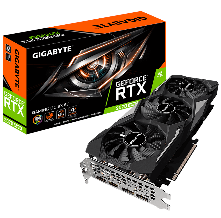 Grafikkort - GIGABYTE GeForce RTX 2070 SUPER GAMING OC - 8GB GDDR6 RAM - Grafikkort - GV-N207SGAMING OC-8GD