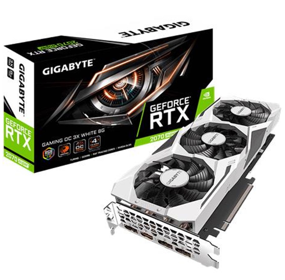 Grafikkort - GIGABYTE GeForce RTX 2070 SUPER GAMING OC White - 8GB GDDR6 RAM - Grafikkort - GV-N207SGAMINGOC WHITE-8GD