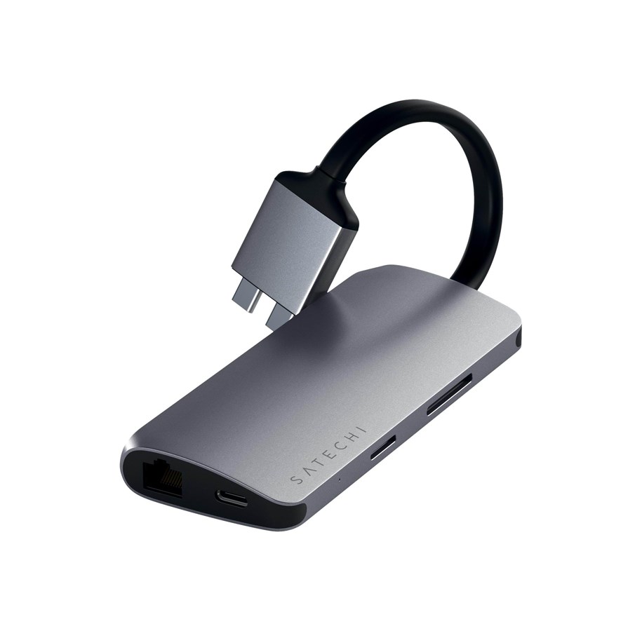 Dockingstation - Satechi Type-C Dual Multimedia Adapter - ST-TCDMMAM