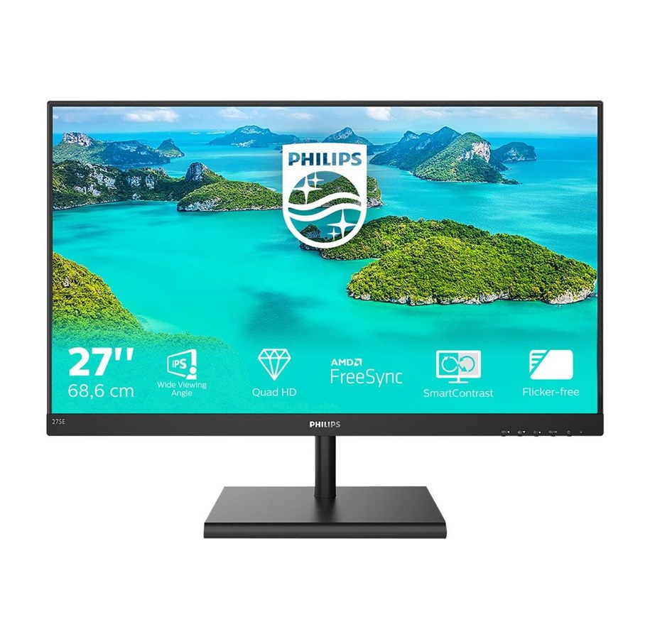 Skærm - 27" Philips E-line 275E1S 2560x1440 - IPS - 275E1S/00