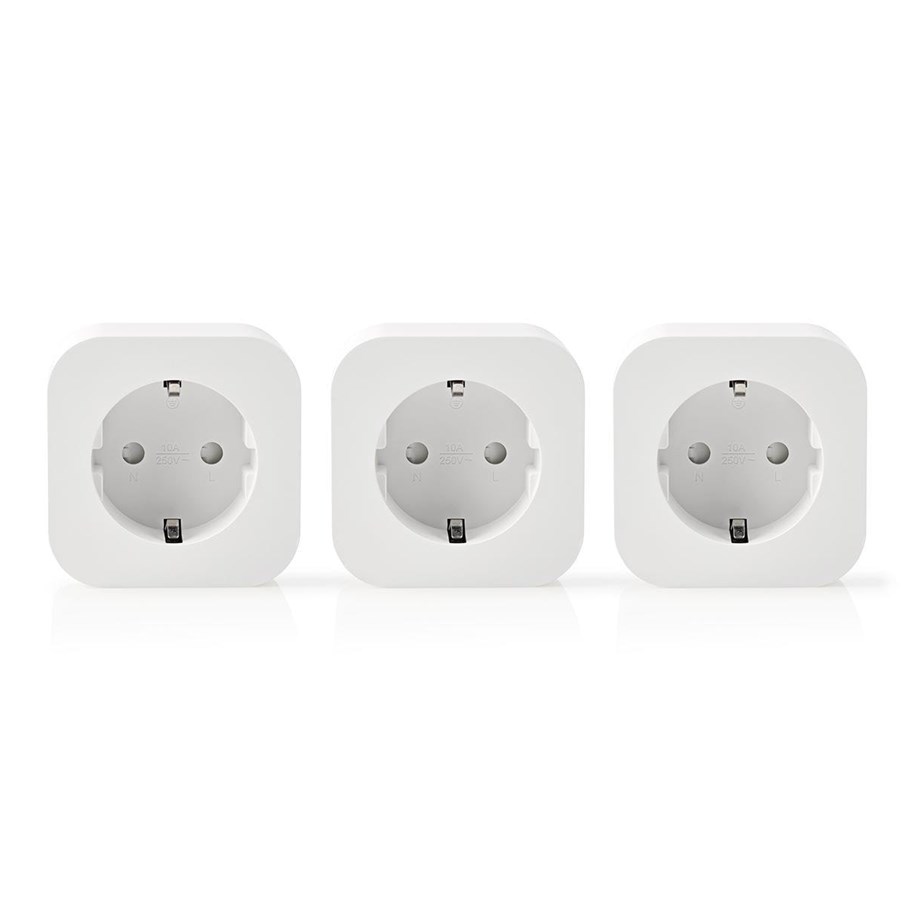 Smart Home - Nedis WiFi Smart Plug 3-Pack - WIFIP130FWT3
