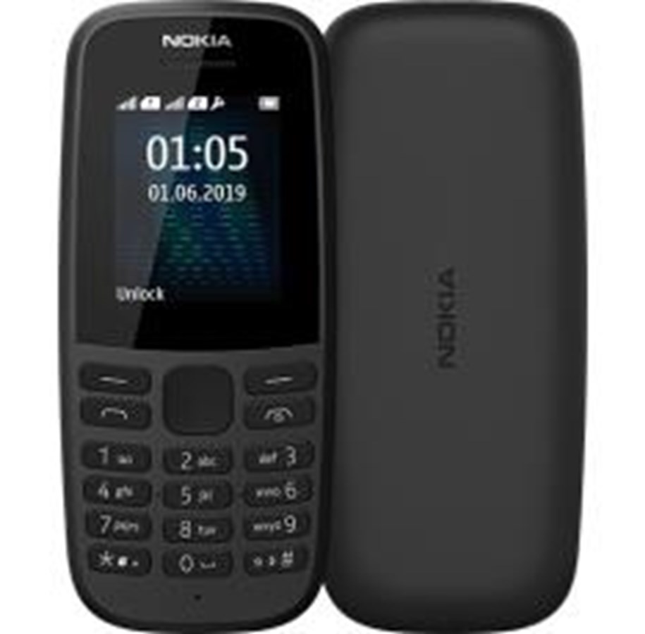 Mobil - Nokia 105 (2019) - Black (NORDIC) - 16KIGB01A02