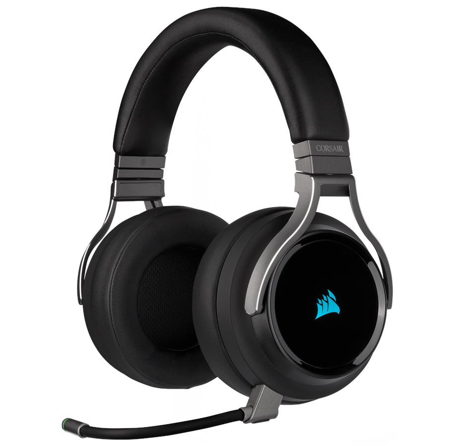 Hovedtelefoner/headset - Corsair VIRTUOSO RGB Wireless - Carbon - CA-9011185-EU