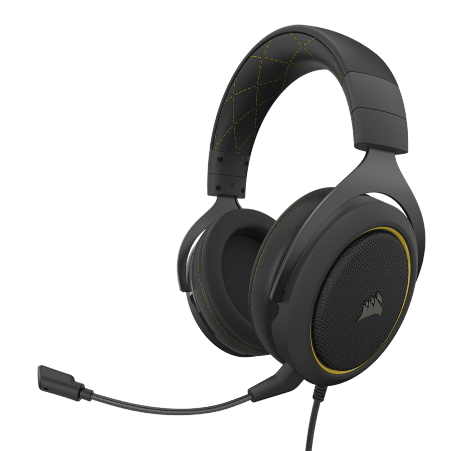 Hovedtelefoner/headset - Corsair HS60 PRO SURROUND Gaming Headset - Yellow - CA-9011214-EU
