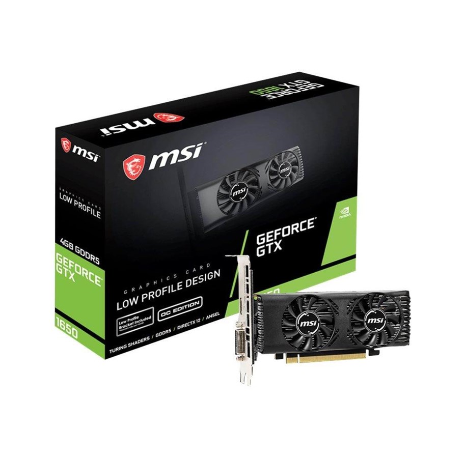 Grafikkort - MSI GeForce GTX 1650 OC - 4GB GDDR5 RAM - Grafikkort - GTX 1650 4GT LP OC