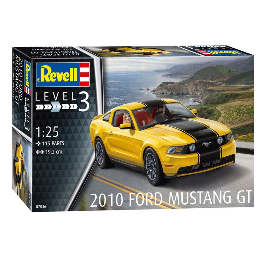 Revell Kit Modellistico 07046 - Ford Mustang GT 2010 In Scala 1:25 - Livello 3