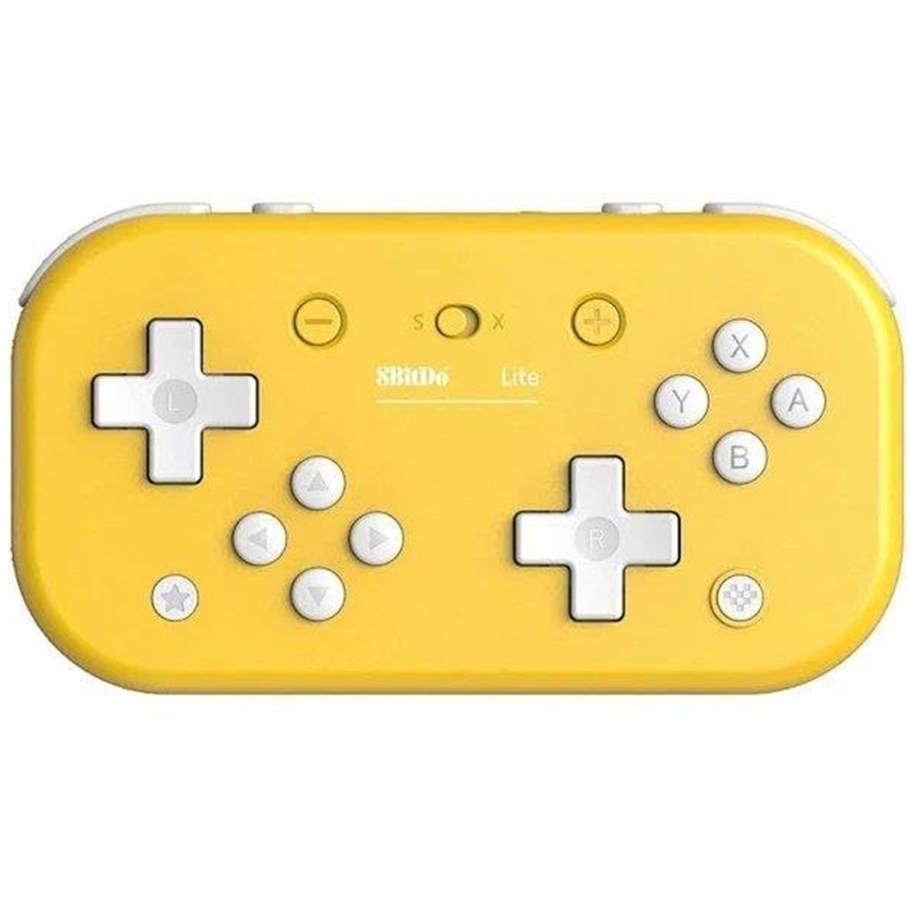 Spil tilbehør - 8BitDo Lite BT Gamepad - Yellow - Wired Controller - Nintendo Switch - 6922621501084