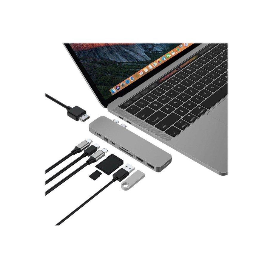 Dockingstation - Hyper Drive PRO 8-in-2 Hub - GN28D-GRAY