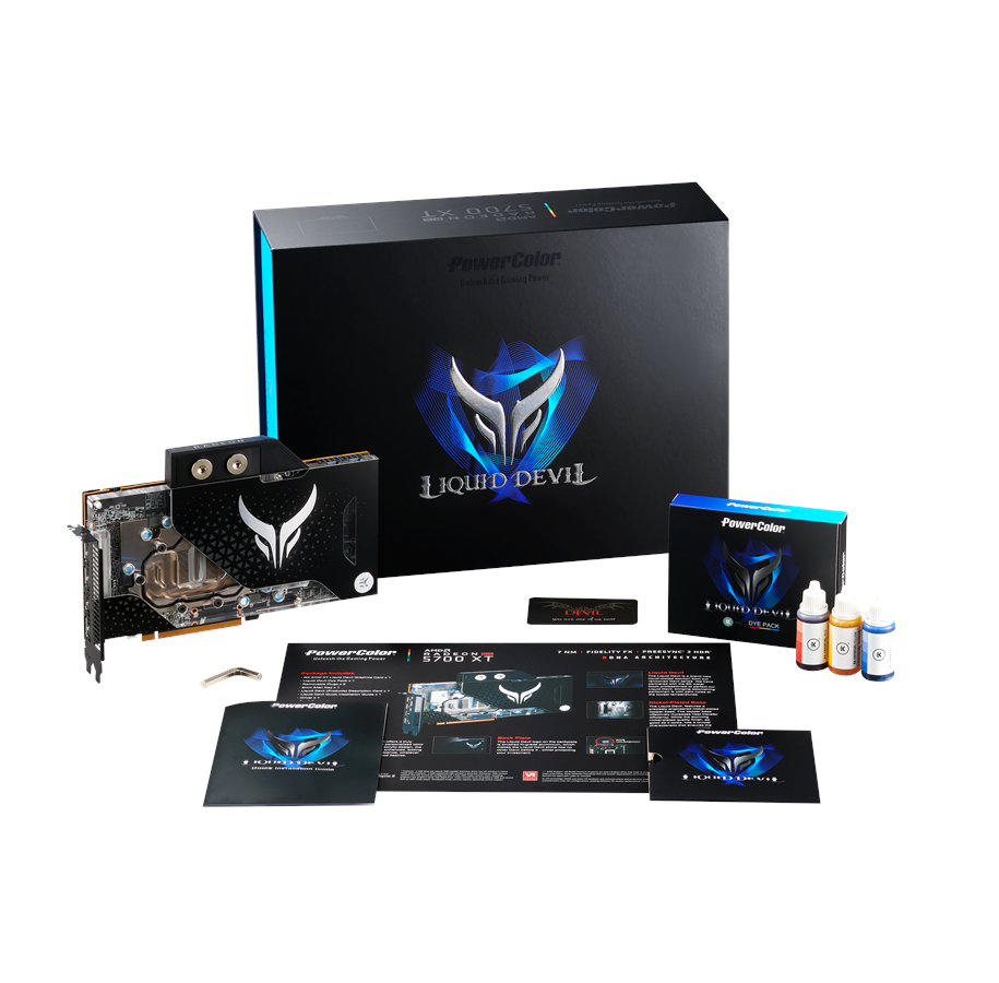 Grafikkort - PowerColor Radeon RX 5700 XT Liquid Devil - 8GB GDDR6 RAM - Grafikkort - AXRX 5700XT 8GBD6-WDH/OC