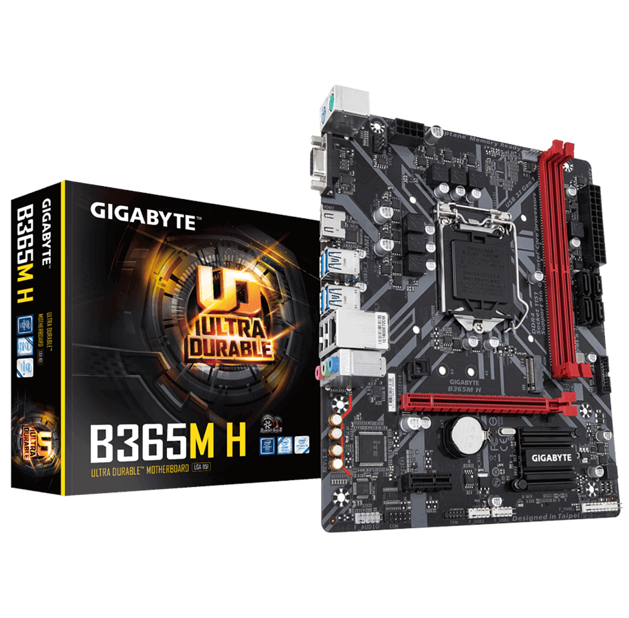 Bundkort - GIGABYTE B365M H Bundkort - Intel B365 - Intel LGA1151 - DDR4 RAM - Micro-ATX - B365M H