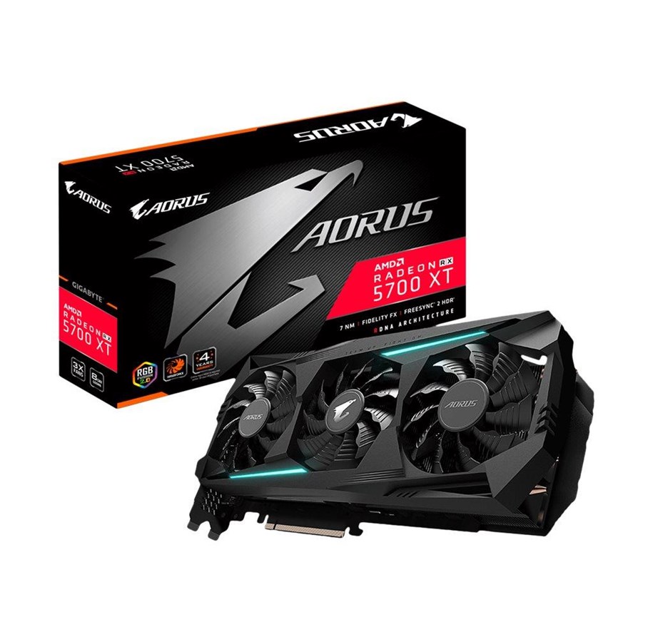 Grafikkort - GIGABYTE Radeon RX 5700 XT AORUS - 8GB GDDR6 RAM - Grafikkort - GV-R57XTAORUS-8GD