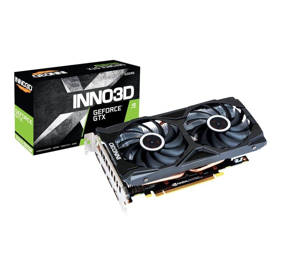 Grafikkort - Inno3D GeForce GTX 1660 SUPER Twin X2 - 6GB GDDR6 RAM - Grafikkort - N166S2-06D6-1712VA15L