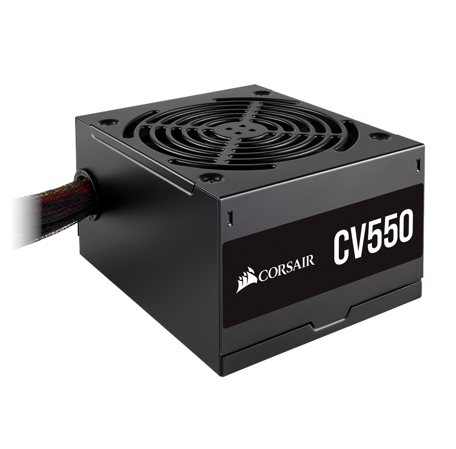 Strømforsyning - Corsair CV550 Strømforsyning - 550 Watt - 120 mm - ATX - 80 Plus Bronze certified - CP-9020210-EU
