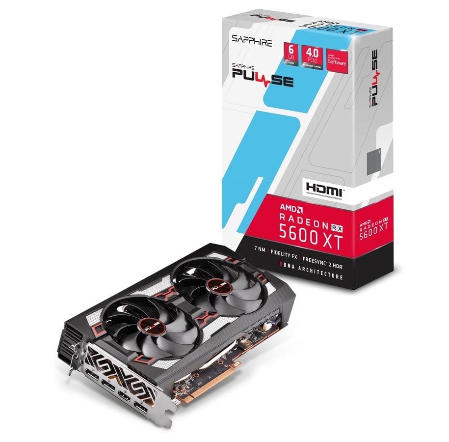 Grafikkort - Sapphire Radeon RX 5600 XT Pulse - 6GB GDDR6 RAM - Grafikkort - 11296-01-20G