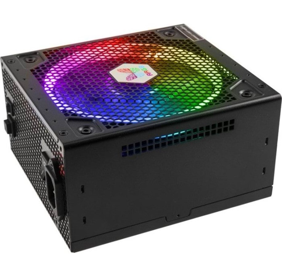 Strømforsyning - Super Flower Leadex III ARGB Gold - 750W Strømforsyning - 750 Watt - 130 mm - ATX - 80 Plus Gold certified - SF-750F14RG (BK)