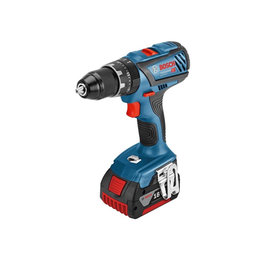 Skrue/Boremaskine - Bosch Professional SLAGBOREMASKINE GSB 18V-28 2X4AH L-BOXX - 06019H400C