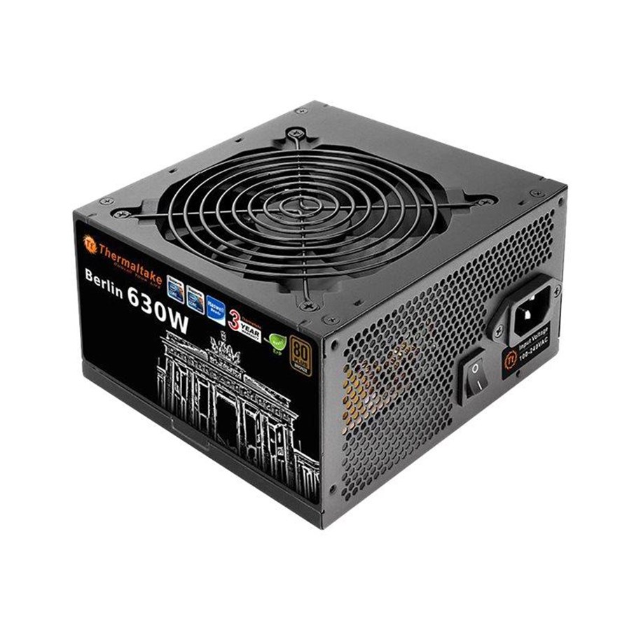 Strømforsyning - Thermaltake Berlin Strømforsyning - 630 Watt - 120 mm - ATX 2.3 - 80 Plus Bronze certified - W0393RE
