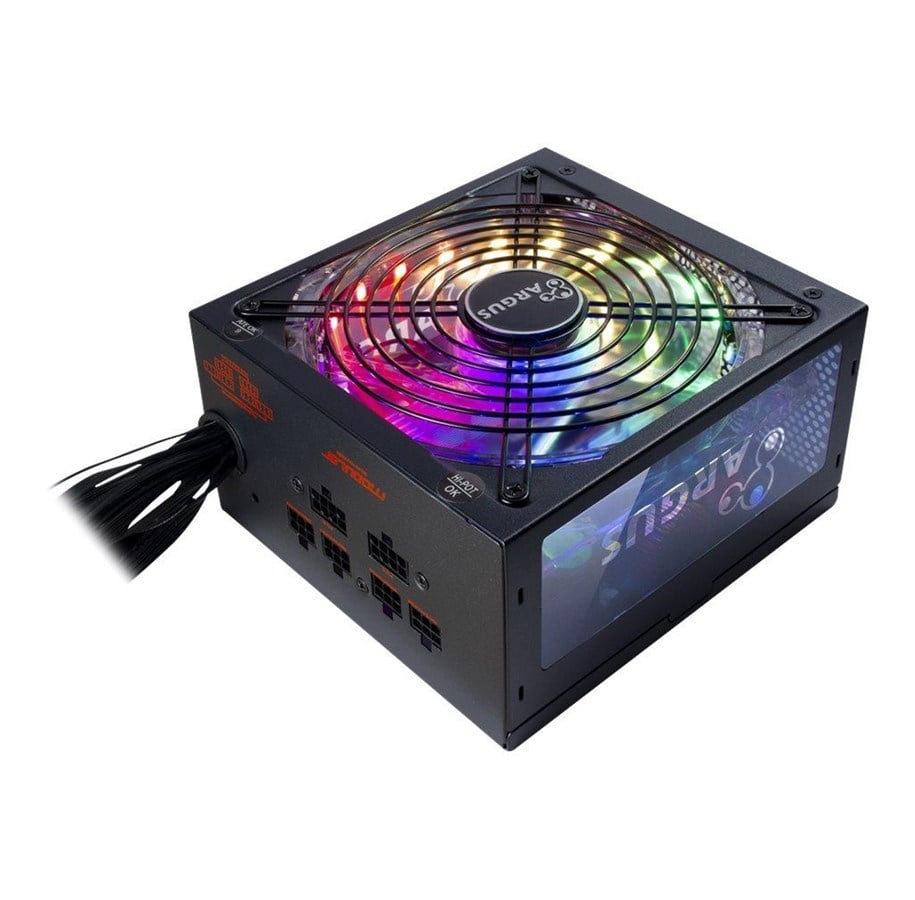 Strømforsyning - Inter-Tech Argus RGB-650W CM II Strømforsyning - 650 Watt - 140 mm - ATX 2.3 - 80 Plus Gold certified - 88882147