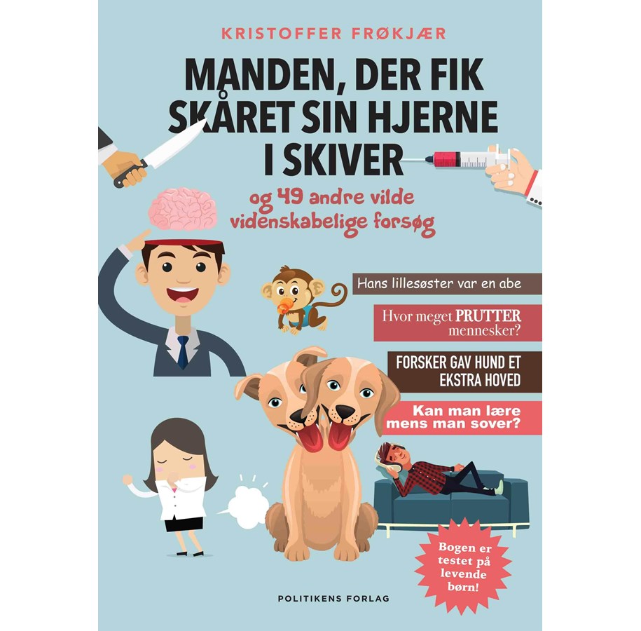 Børnebøger - Manden der fik skåret sin hjerne i skiver - Børnebog - Hardback *DEMO* - 9788740052671