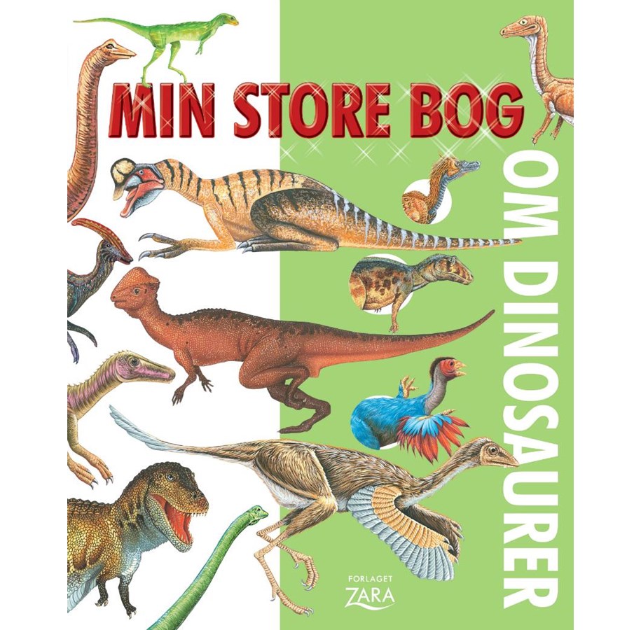Børnebøger - Min store bog om dinosaurer (hardback) - Børnebog - Hardback - 9788771163421
