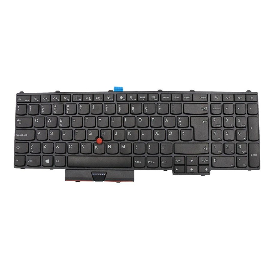 Tastatur - Lenovo Darfon - Bærbar tastatur - til udskiftning - Sort - 00PA338