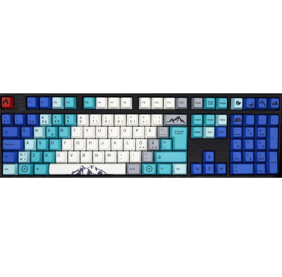 Tastatur - Varmilo VA109M Summit - MX Red - Gaming Tastatur - Nordisk - Hvid - VA109MR2W/LL7Mo2Sa
