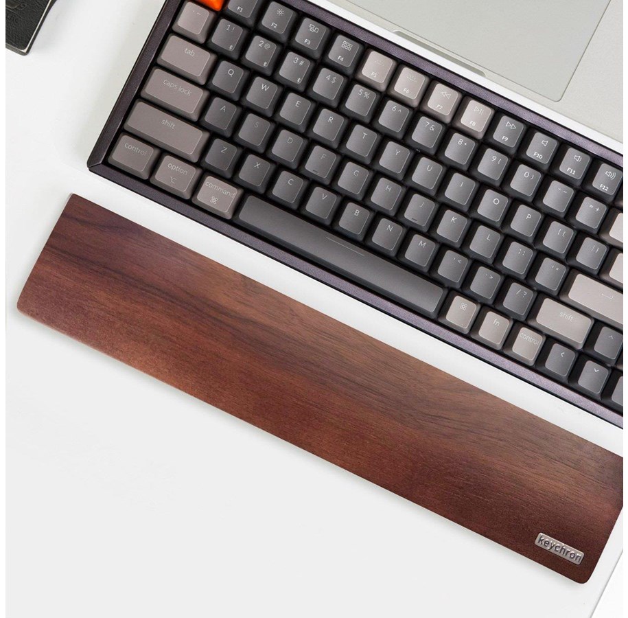 Tastatur - Keychron Walnut Wood Palmrest for K2 - Håndledsstøtte - Brun - KK-P1PALM-US001
