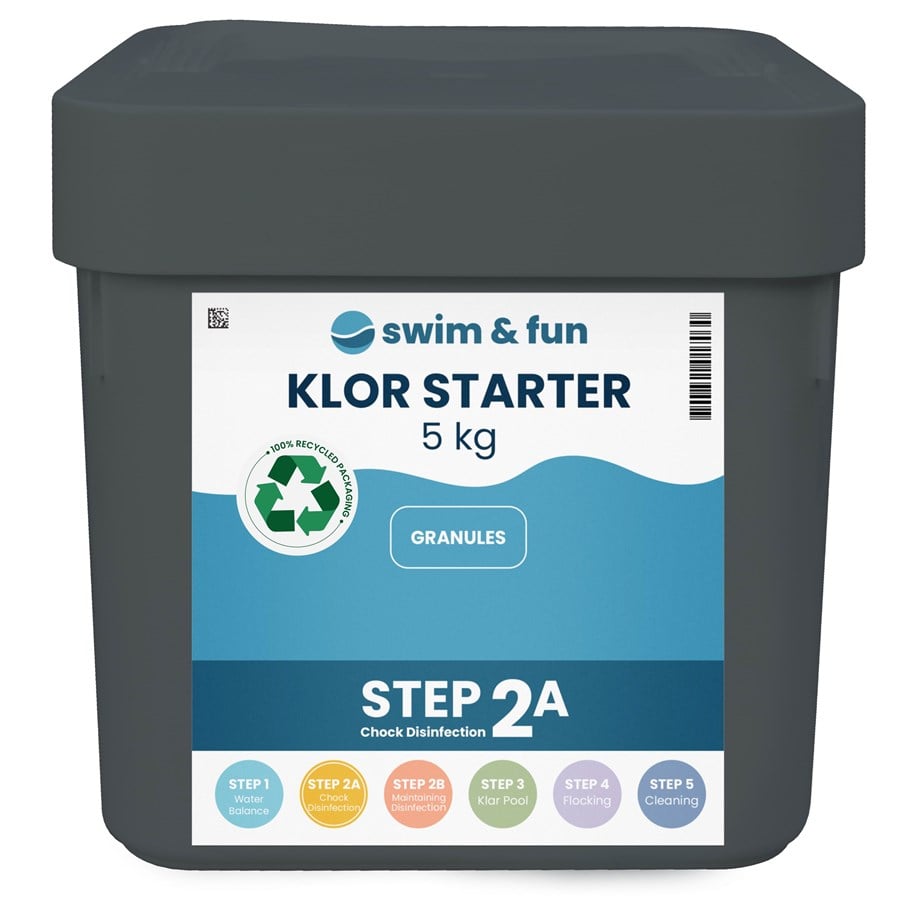 Pools og Badebassiner - Swim & Fun Klor Starter Fast Dissolving Granules, 5 kg - 1703