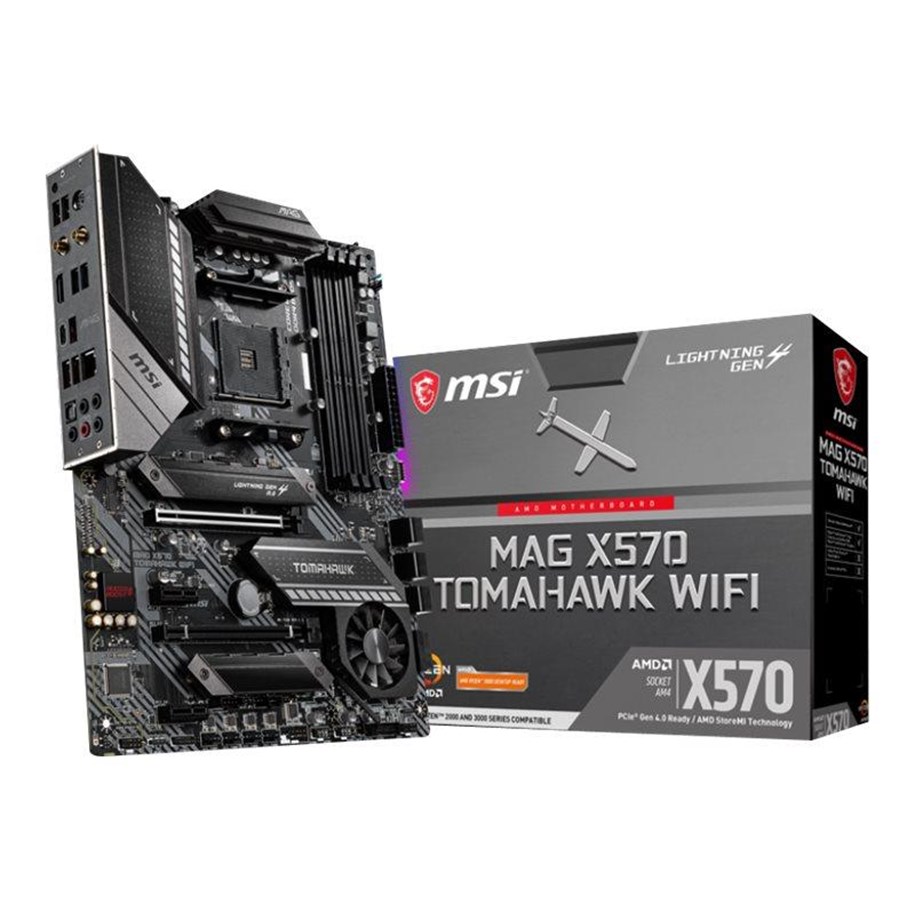 Bundkort - MSI MAG X570 TOMAHAWK WIFI Bundkort - AMD X570 - AMD AM4 socket - DDR4 RAM - ATX - MAG X570 TOMAHAWK WIFI