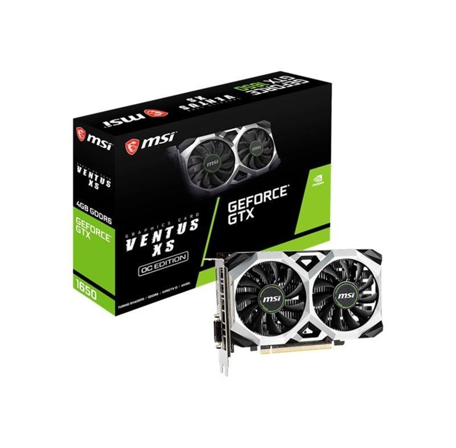 Grafikkort - MSI GeForce GTX 1650 VENTUS XS OC - 4GB GDDR6 RAM - Grafikkort - GTX 1650 D6 VENTUS XS OC