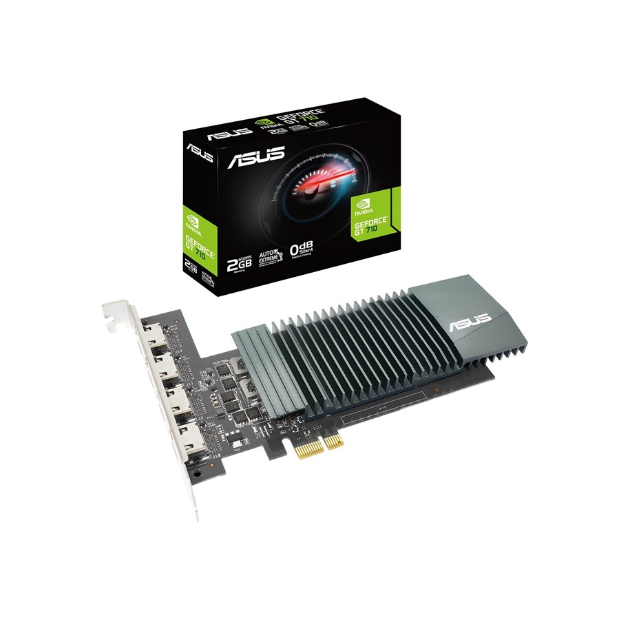 Grafikkort - ASUS GeForce GT 710 - 2GB GDDR5 RAM - Grafikkort - 90YV0E60-M0NA00
