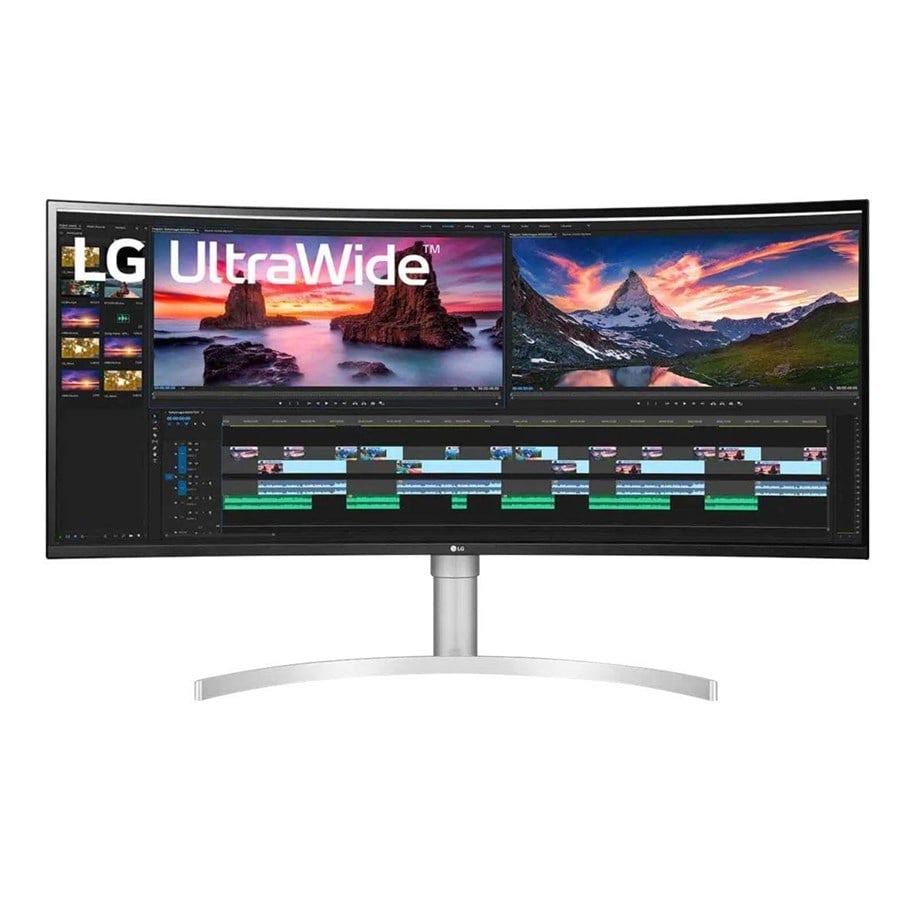 Skærm - 38" LG 38WN95C-W - 3840x1600 - 144Hz - Nano IPS - 94W USB HUB - Curved - Thunderbolt - 38WN95C-W