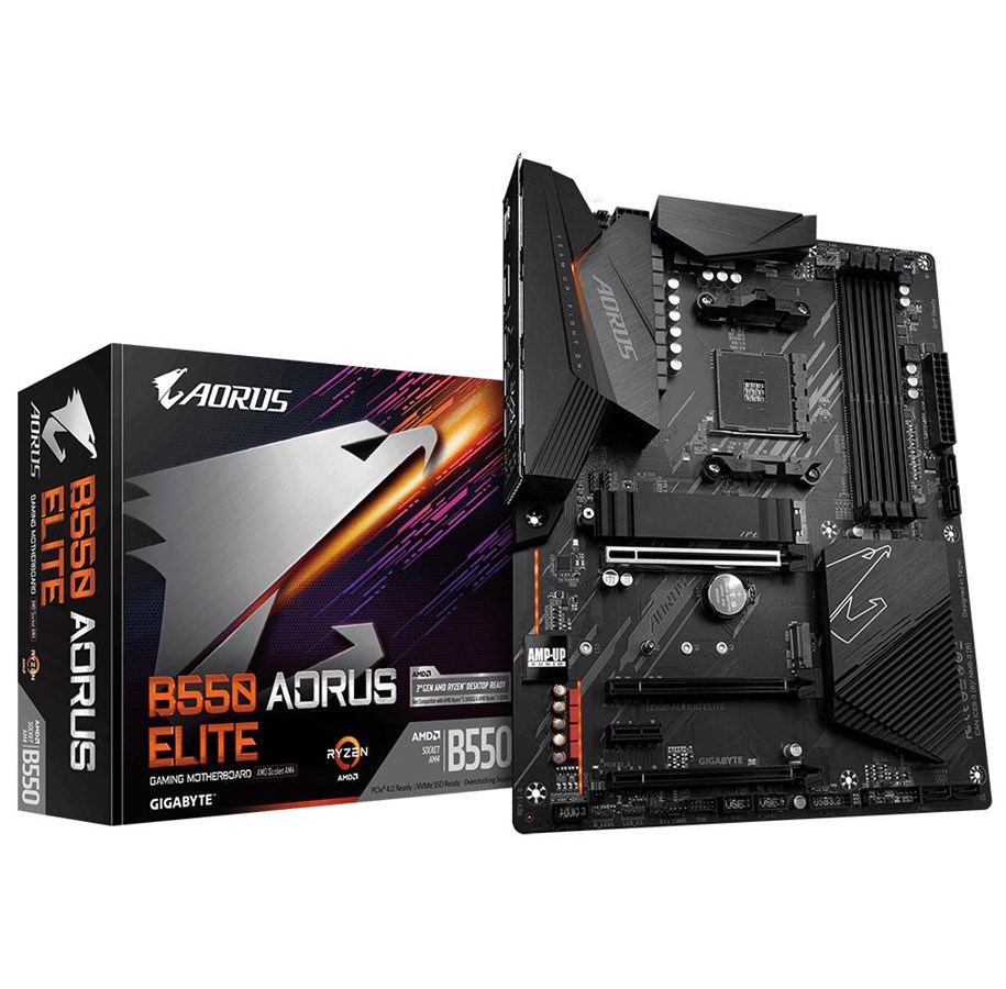 Bundkort - GIGABYTE B550 AORUS ELITE Bundkort - AMD B550 - AMD AM4 socket - DDR4 RAM - ATX - B550 AORUS ELITE
