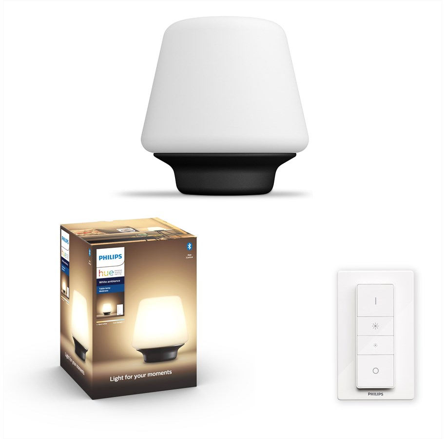 Smart Home - Philips Hue Wellness Bordlampe - BT - Black - 915005912301