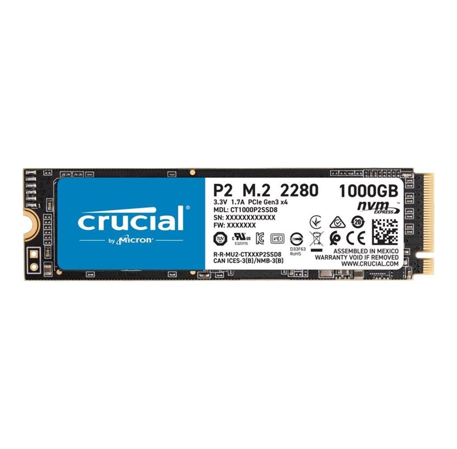 SSD - Crucial P2 M.2 NVMe - 1TB - CT1000P2SSD8