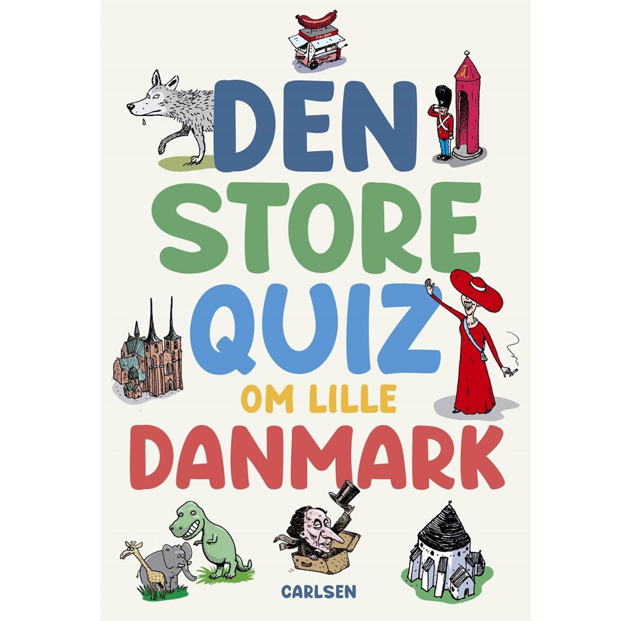 Børnebøger - Den store quiz om lille Danmark - Børnebog - Hardcover - 9788711988992
